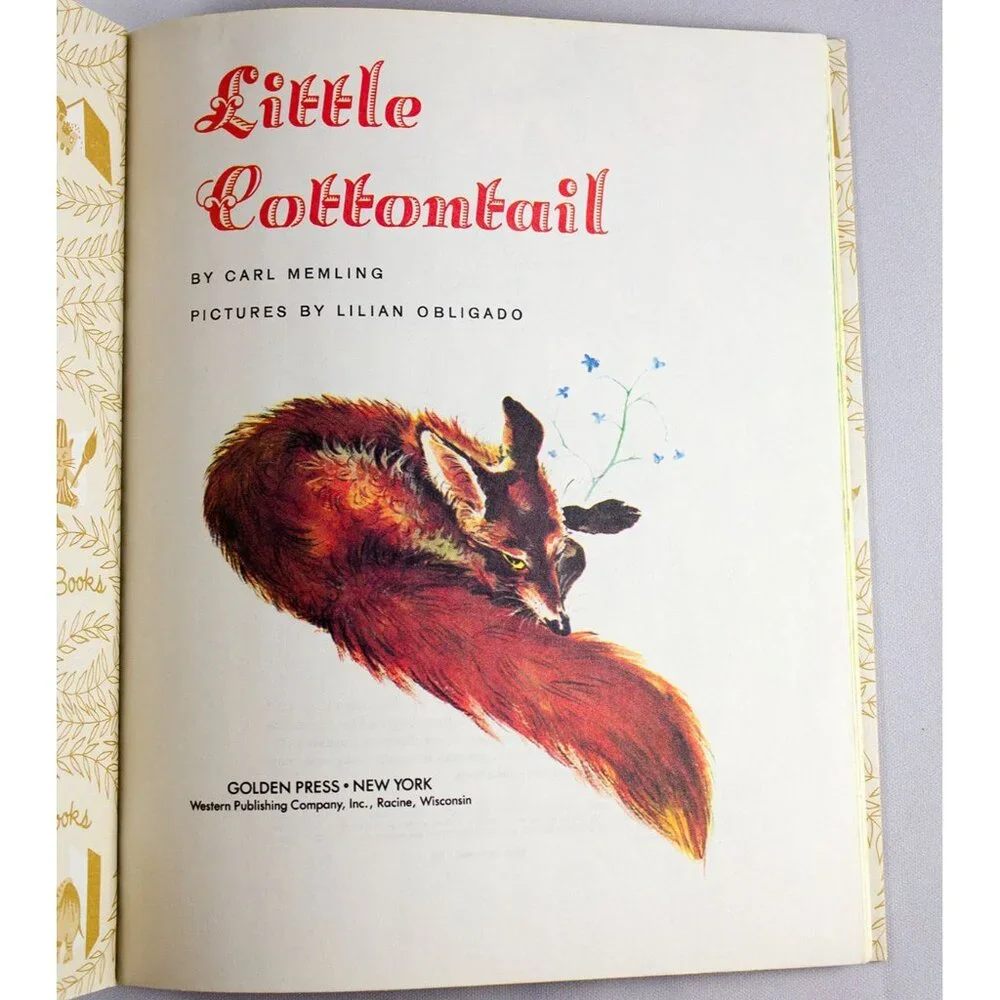 Little Cottontail A Little Golden Book Number 304-43 1982 16th Printing - Picture 3 of 10